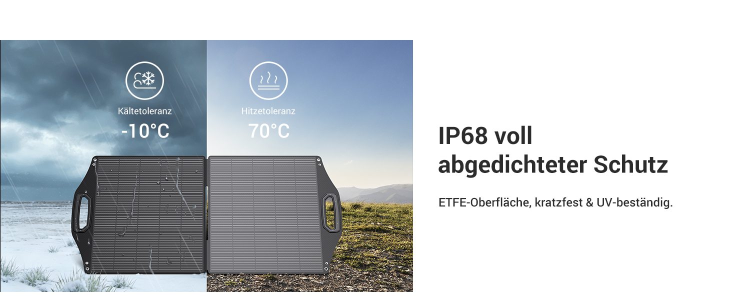 BigBlue SolarPowa100 faltbares 100-W-Solarpanel mit USB-C und USB-A – Detail 5