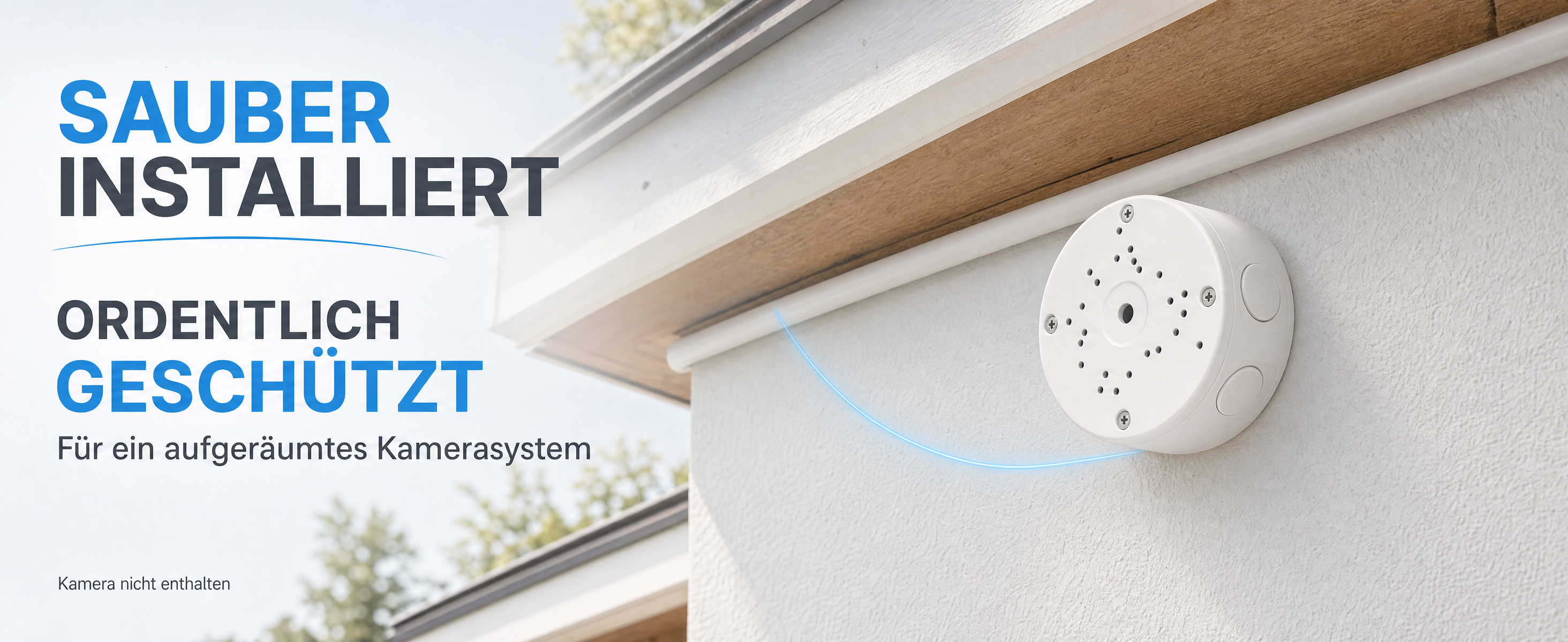GWAEPU wasserdichte ABS-Kamera-Anschlussdose 4 Stück weiss – Detail 4