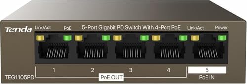 Tenda TEG1105PD Bild 1 Tenda TEG1105PD PoE Switch 5-Port