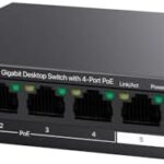 Tenda PoE Switch 5-Port 4x PoE+