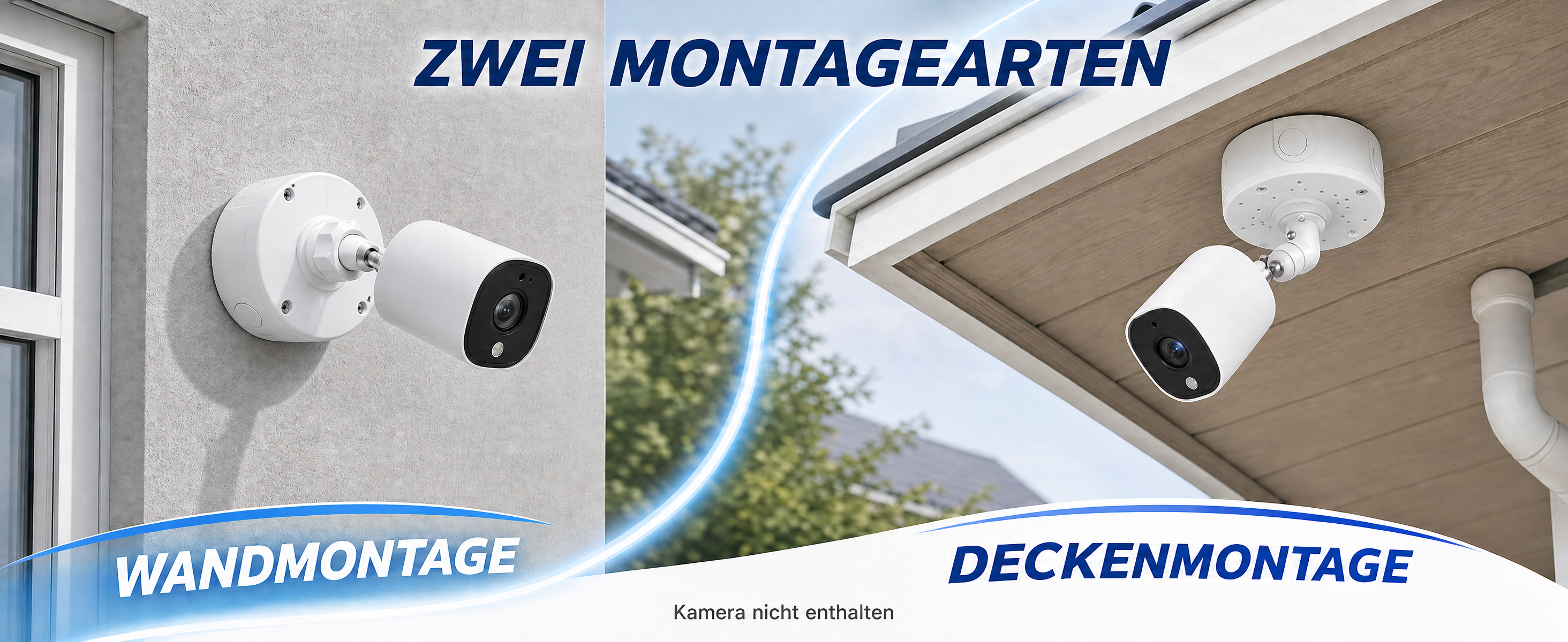 GWAEPU wasserdichte ABS-Kamera-Anschlussdose 4 Stück weiss – Detail 3