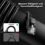 VOIETOLT Cat6 Outdoor-Netzwerkkabel schwarz