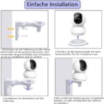 TEKCAM Wandhalterung für TP-Link Tapo, 2 Stück, ABS – Bild 5