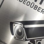 CHINYROZA Warnschild Videoüberwachung DSGVO, Aluminium 15 x 15 cm