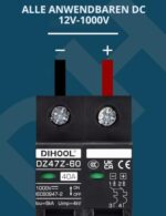 DIHOOL DC-Trennschalter 1000 V 40 A 2-polig für Solaranlagen