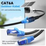 Veigrvy Cat 6A Outdoor LAN Kabel 15 m
