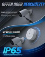 GWAEPU ABS Kamera-Anschlussdose wasserdicht 4 Stück