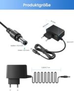 ZOSI 12V 2A Netzteil 24W schwarz