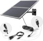 Xega Solarpanel 20 W schwarz mit Montagebügel