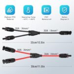 Thlevel Solarkabel Y-Verteiler Paar MMF und FFM für Solarpanel