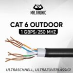 Mr. Tronic CAT6 Outdoor Netzwerkkabel 50 m