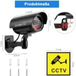 ERWEY Kamera-Attrappe mit Blink-LED schwarz