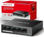 Mercusys MS105GP PoE-Switch 5-Port Gigabit, 4 PoE+, 65 W