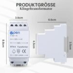 AMFUN Klingeltrafo 8V 12V 24V weiss