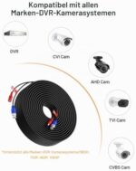 Anlapus BNC CCTV-Kabel 4x 30 m