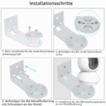 TEKCAM Metall Kamera-Wandhalterung 2 Stück
