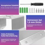 RAKUTE Eckhalterung Edelstahl