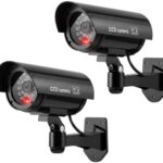 ERWEY Kamera-Attrappe mit Blink-LED schwarz