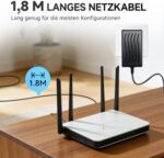 ANLINK Netzteil 12V 1A mit drei DC-Adaptersteckern
