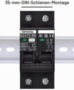 DIHOOL DC-Trennschalter 1000 V 40 A 2-polig für Solaranlagen