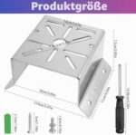 RAKUTE Eckhalterung Edelstahl