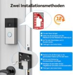 TECKNET Türklingel Halterung Ring Akku 2024