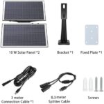 Xega Solarpanel 20 W schwarz mit Montagebügel