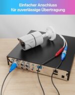 ZOSI BNC-Verlängerungskabel 30 m, schwarz