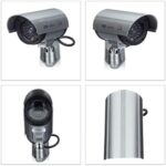 Relaxdays Dummy-Kamera silber
