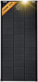enjoy solar 100 W 12 V Solarmodul monokristallin PERC 9BB Full Black