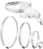 QWORK Masthalterung Metall, 4 Schlaufen Ø 50–200 mm – Bild 7