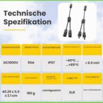 Offgridtec 2-Wege Y-Verbinder für Solarmodule mit Snap-In-Verriegelung