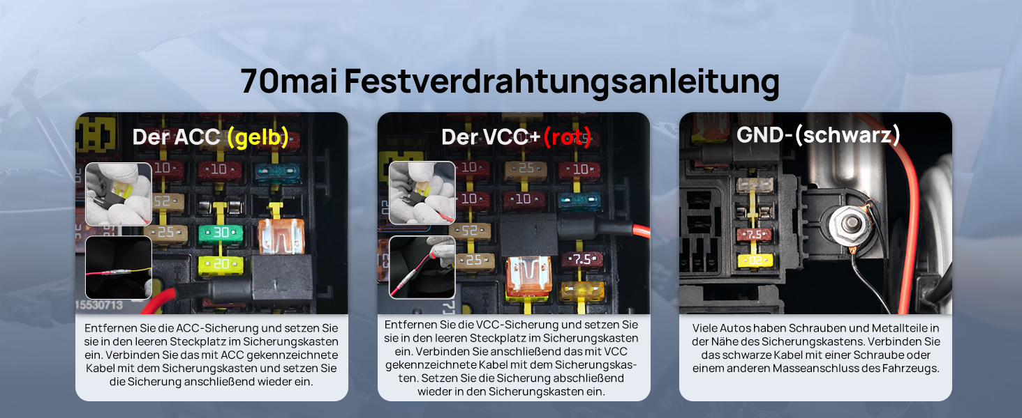 70mai Hardwire Kit UP06 für Dashcam Festverdrahtung – Detail 5