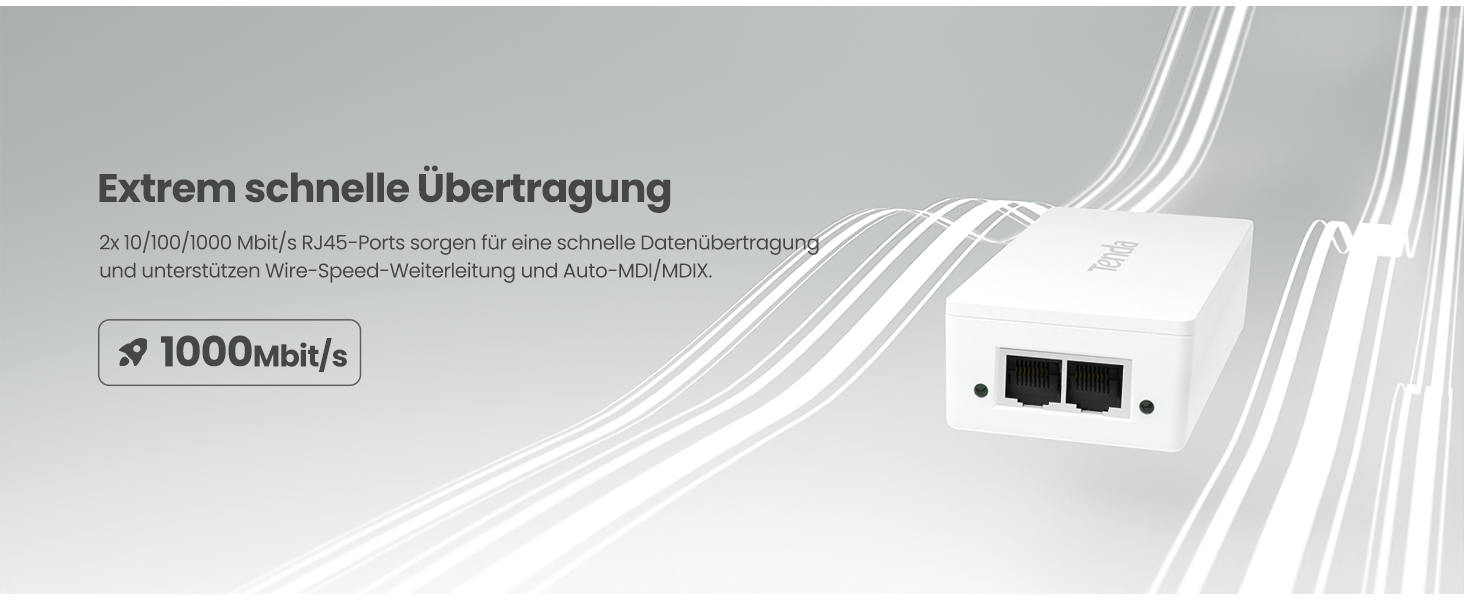 Tenda PoE30G-AT PoE+ Injektor – Detail 4