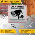 Warnschild Videoüberwachung DSGVO