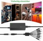 Gonine 12-V-5-A-CCTV-Netzteil mit 8-Fach-Verteiler
