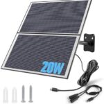 Xega Solarpanel 20 W schwarz mit Montagebügel
