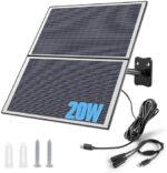Xega Solarpanel 20 W schwarz mit Montagebügel