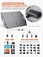 BigBlue SolarPowa100 faltbares 100-W-Solarpanel mit USB-C und USB-A
