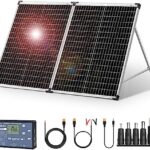 DOKIO Solarkoffer 100 W 18 V faltbares Solarpanel mit Laderegler