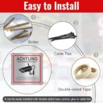 Svalor VS-4 Warnschild Videoüberwachung Aluminium