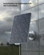 DEATTI Solarpanel 3 W für Akku-Überwachungskameras, IP65 – Bild 6