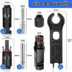 Selizo MC4-Solarstecker Set mit zwölf Paar Steckern und Montageschlüssel