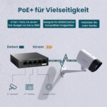 Tenda PoE Switch 5-Port 4x PoE+