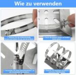 ShiFaKa Masthalterung Edelstahl mit Spannschellen