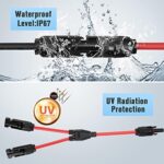 Thlevel Solarkabel Y-Verteiler Paar MMF und FFM für Solarpanel