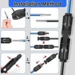 Selizo MC4-Solarstecker Set mit zwölf Paar Steckern und Montageschlüssel