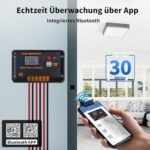 ECO-WORTHY 30 A PWM Solarladeregler 12/24 V mit Bluetooth und LCD