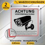 Warnschild Videoüberwachung DSGVO