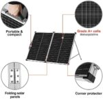 DOKIO Solarkoffer 100 W 18 V faltbares Solarpanel mit Laderegler